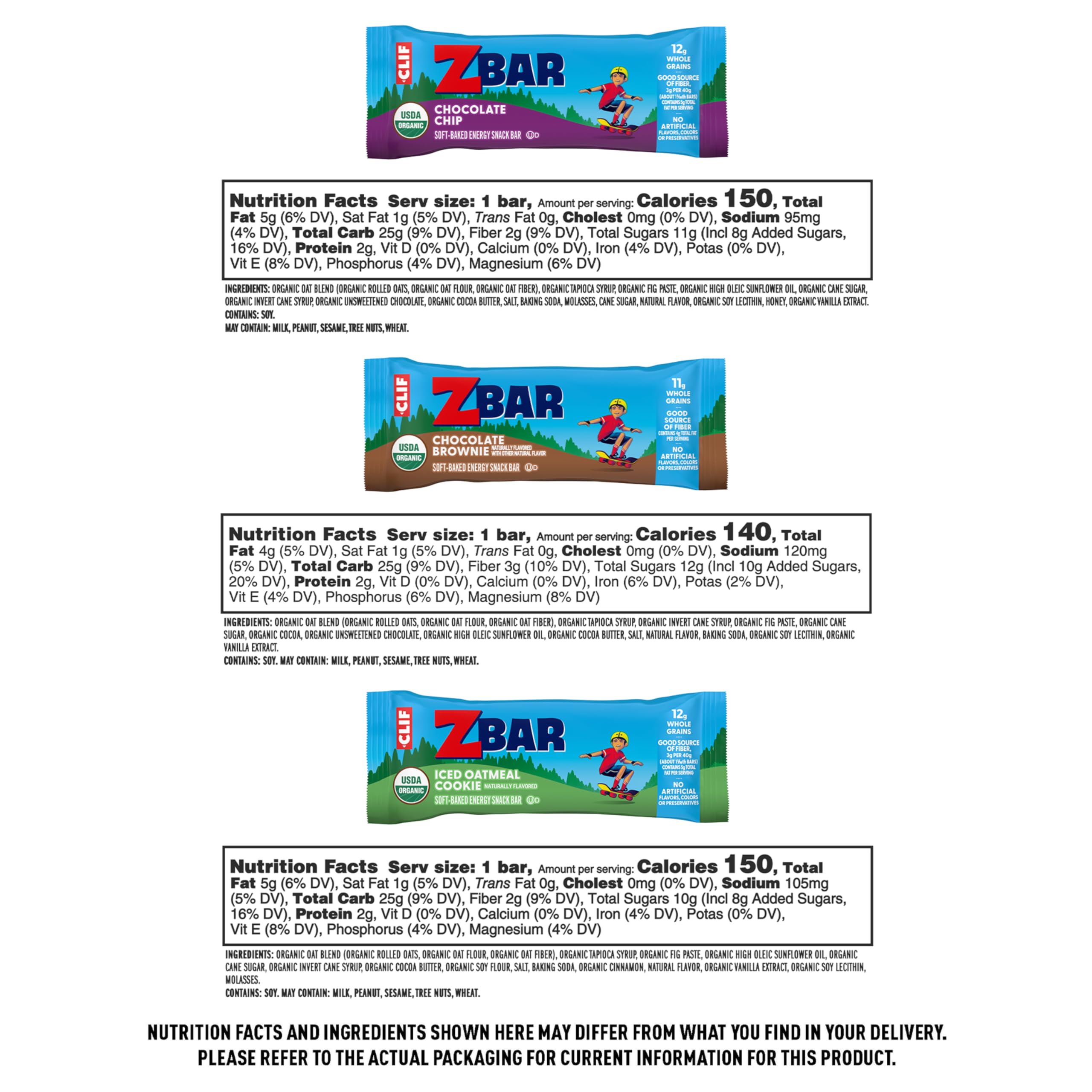Clif Kid Zbar lunchbox-ready snack bars for easy school snacks.