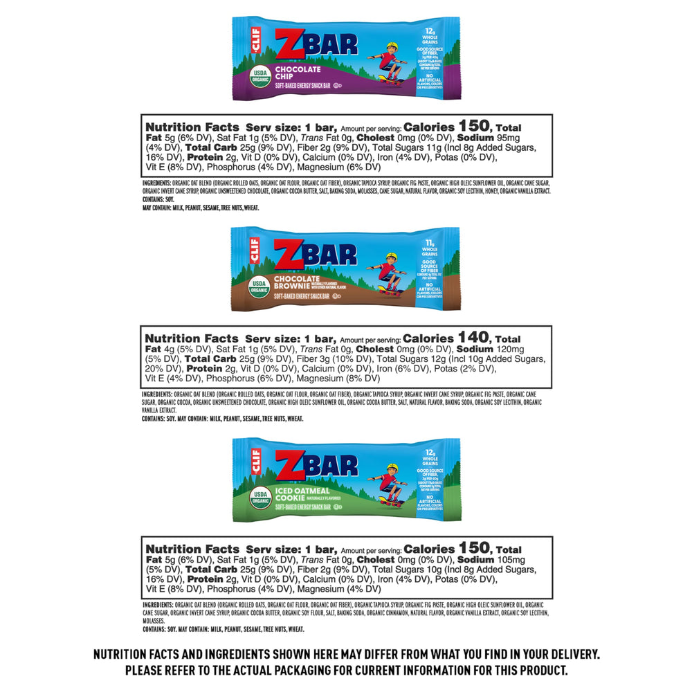 Clif Kid Zbar lunchbox-ready snack bars for easy school snacks.