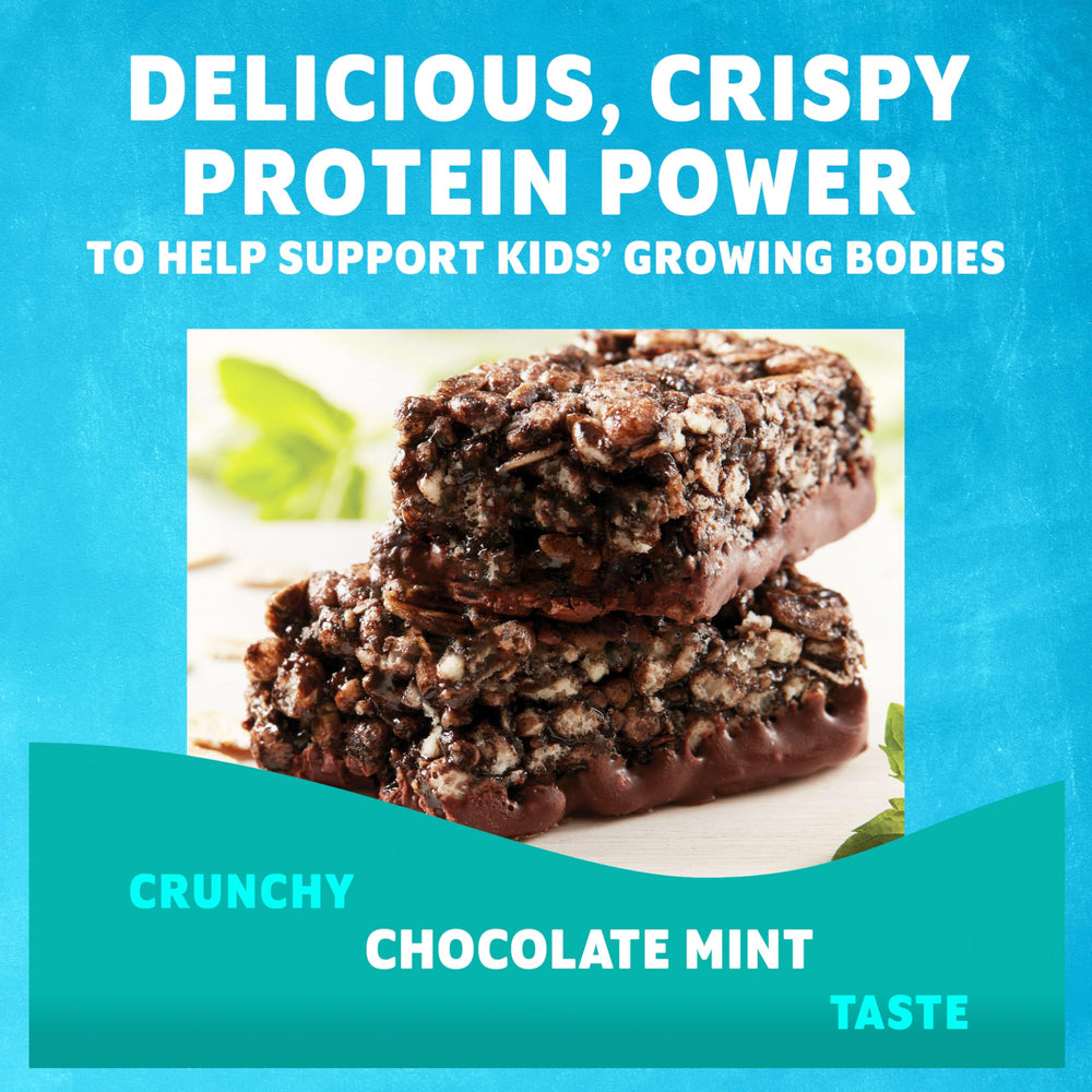 ZBar Protein Chocolate Mint bar being unwrapped for a grab-and-go snack.