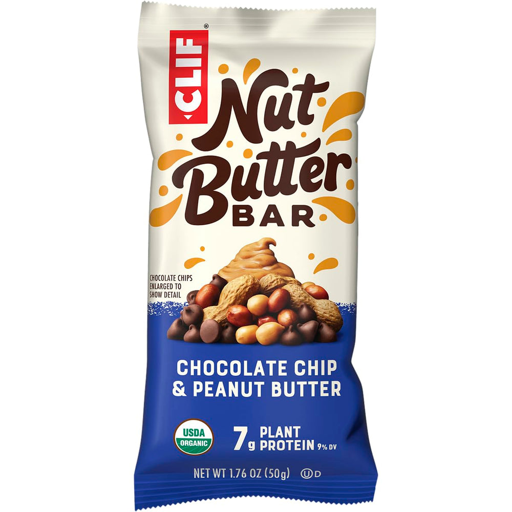 CLIF Nut Butter Bar on desk suggests a quick break snack during work sessions.