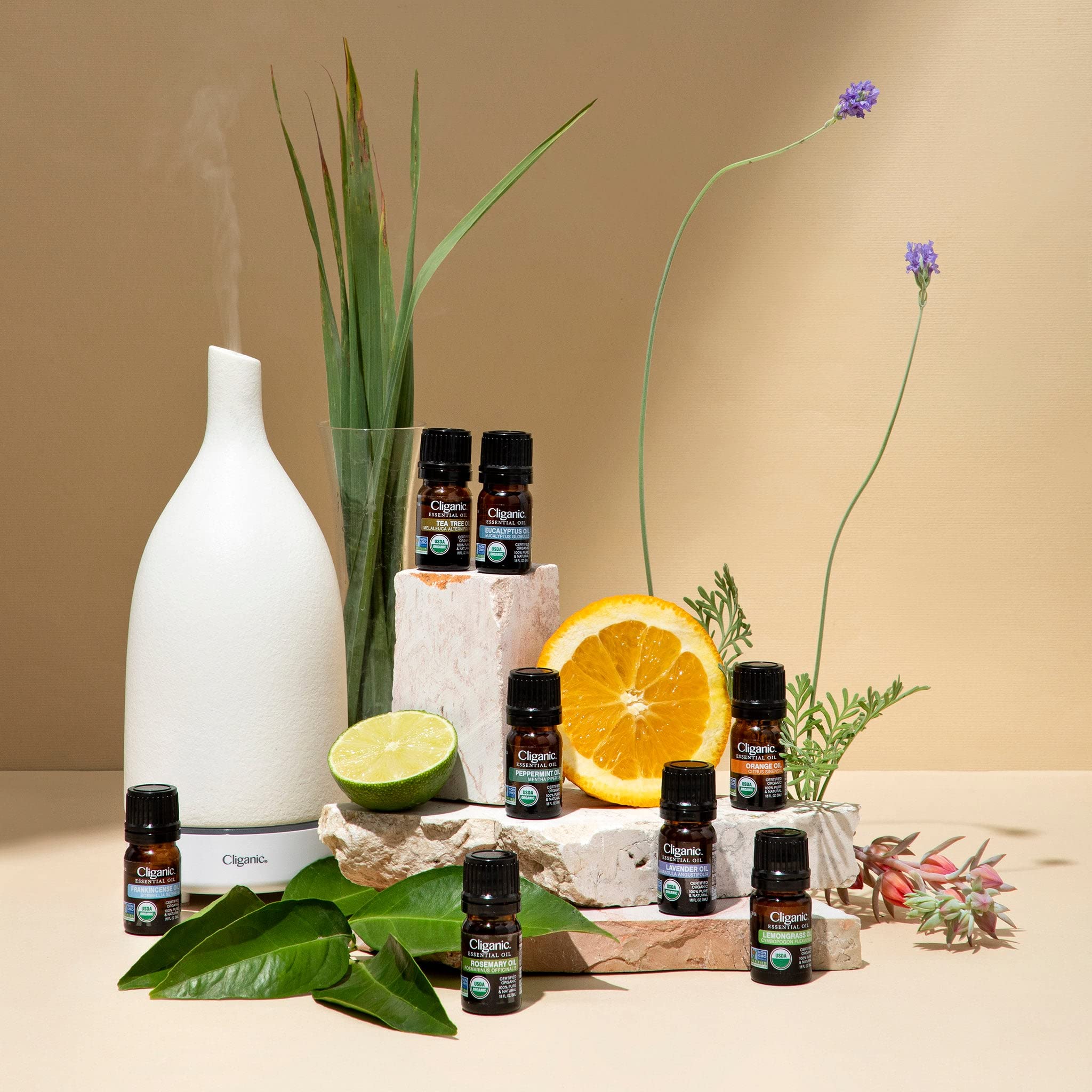 Cliganic Eucalyptus Oil third-party testing label ensures purity.