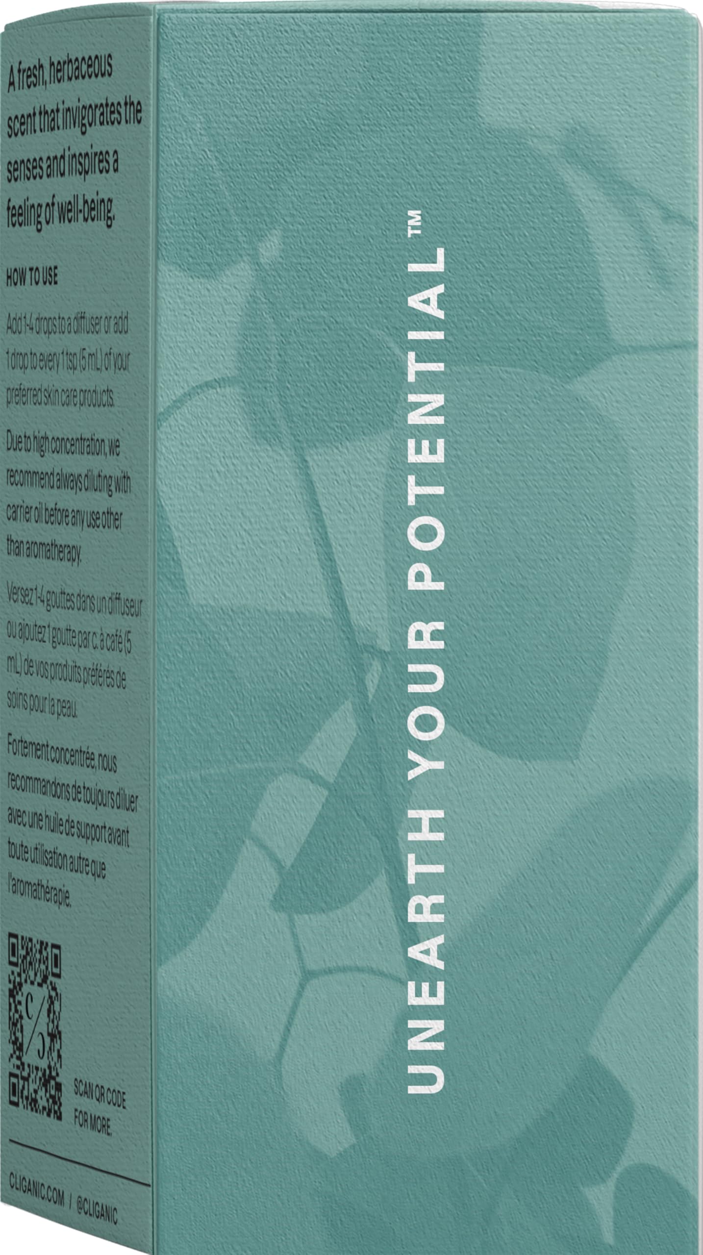 Cliganic Eucalyptus Oil vegan and cruelty-free certification on the label.