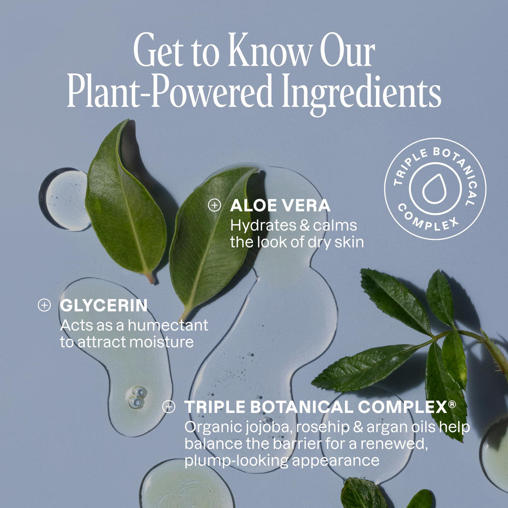 Cliganic Hydrating Facial Gel Cleanser with Rosehip Oil for nourishing glow