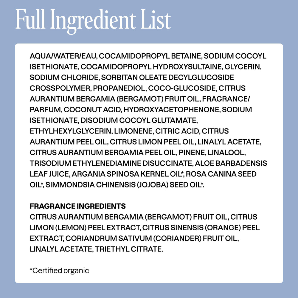 Cliganic Hydrating Facial Gel Cleanser in recyclable bottle emphasizing eco-conscious packaging