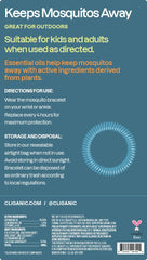 Cliganic bracelet worn on wrist for outdoor wear.