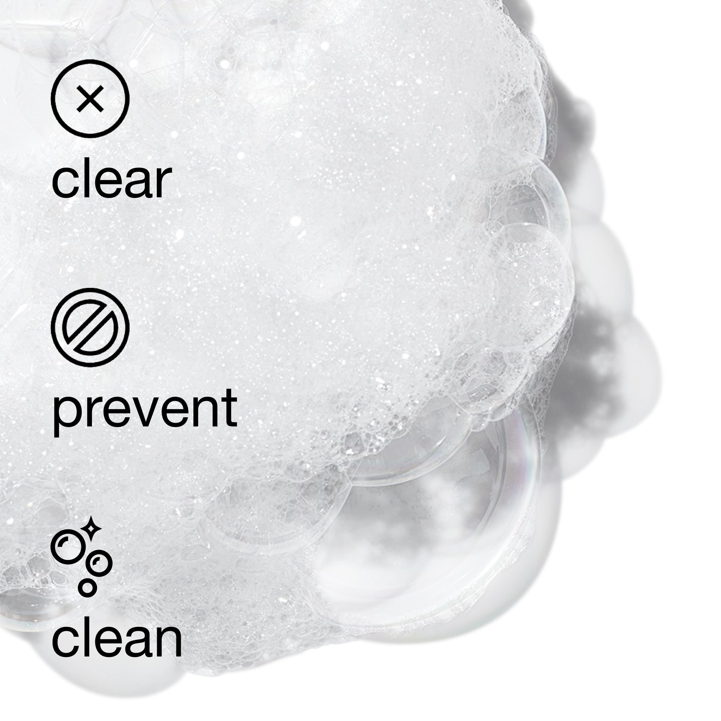 Hands applying Clinique cleanser on damp skin for gentle cleanse.