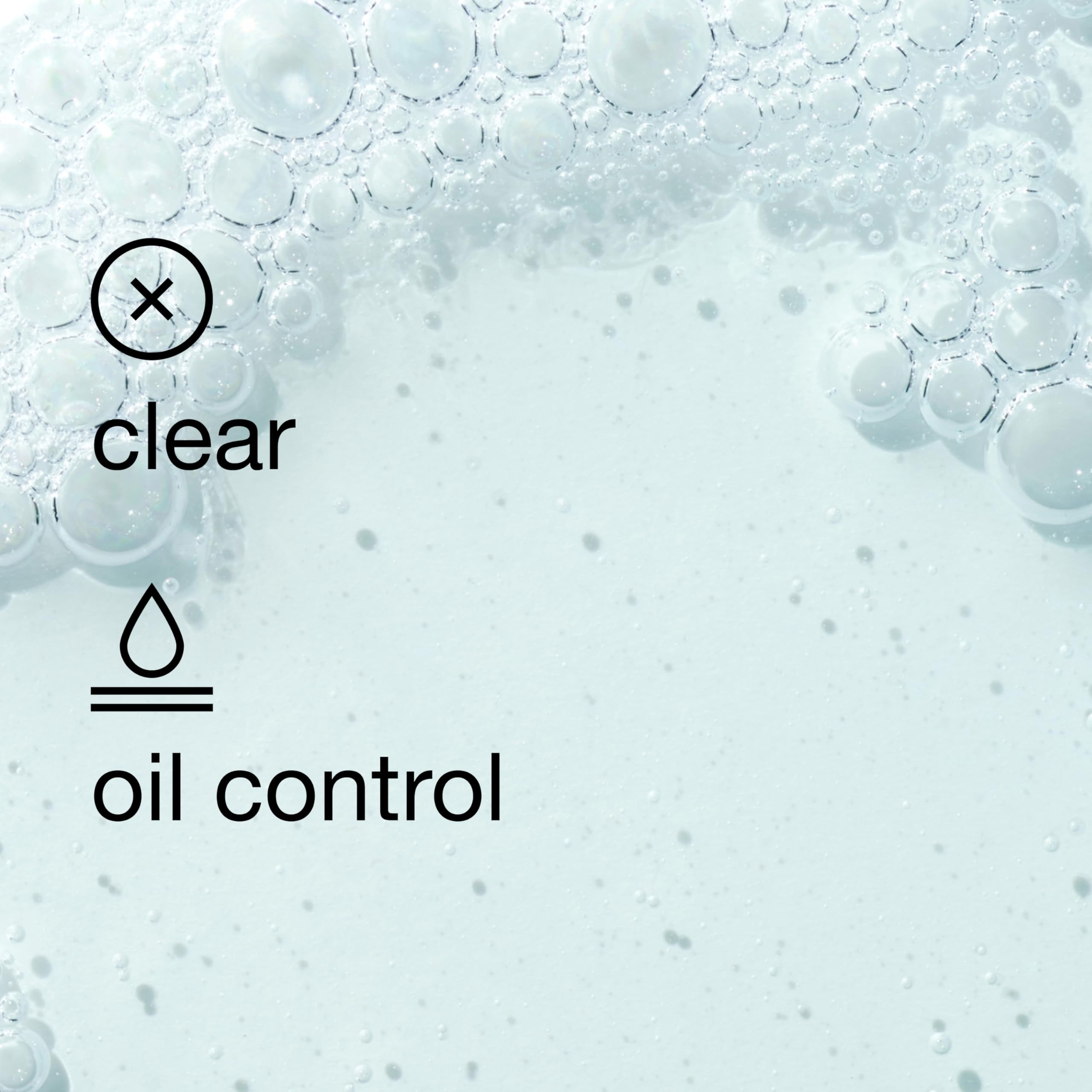 Clinique Acne Solutions Cleansing Gel texture closeup hints at creamy foam for gentle cleansing