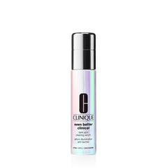 Clinique Even Better Clinical Dark Spot Serum bottle highlighting brightening and even skin tone.