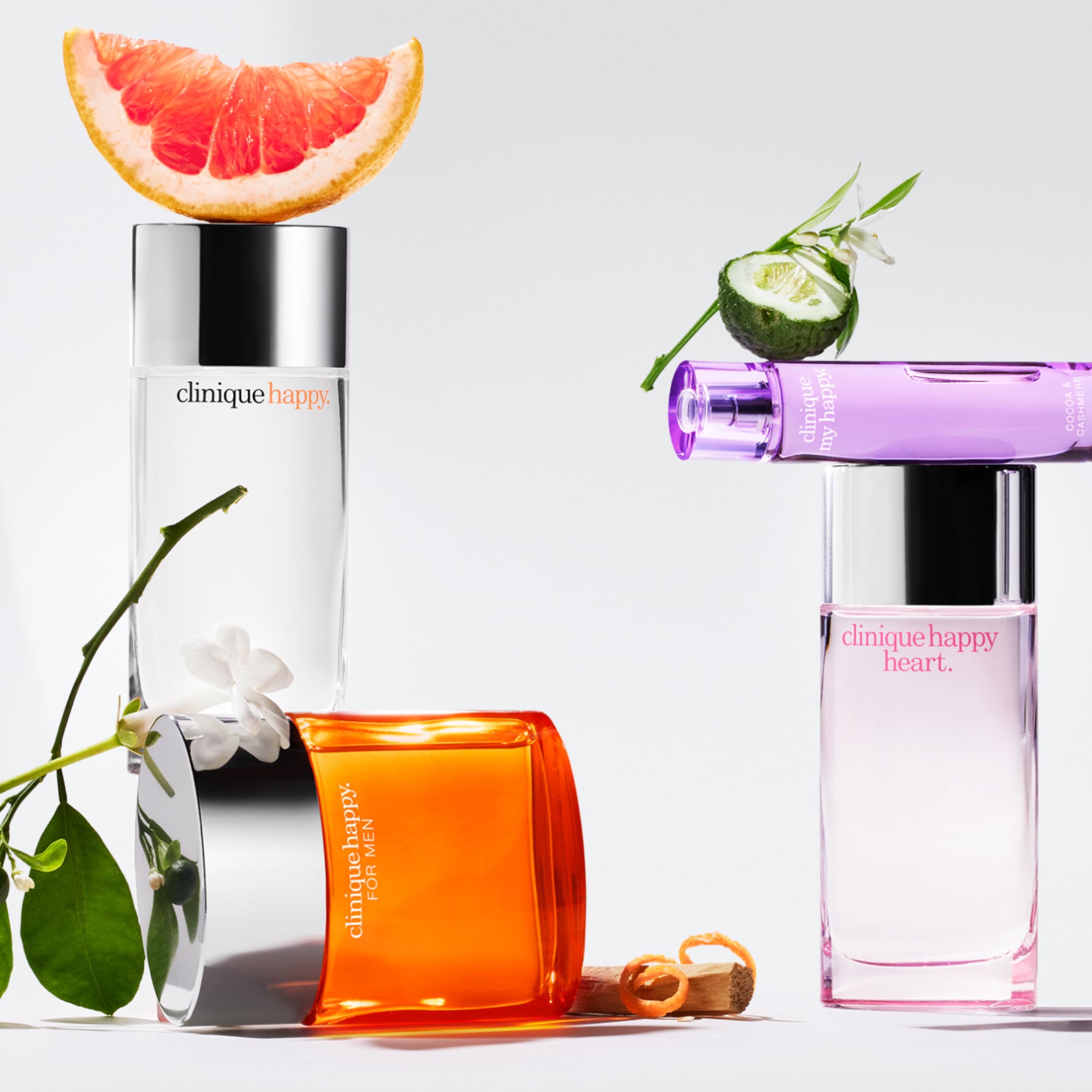 Clinique Happy bergamot note adding a sparkling citrus lift.