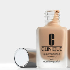 Clinique Superbalanced foundation swatch showing even, balanced skin tone.