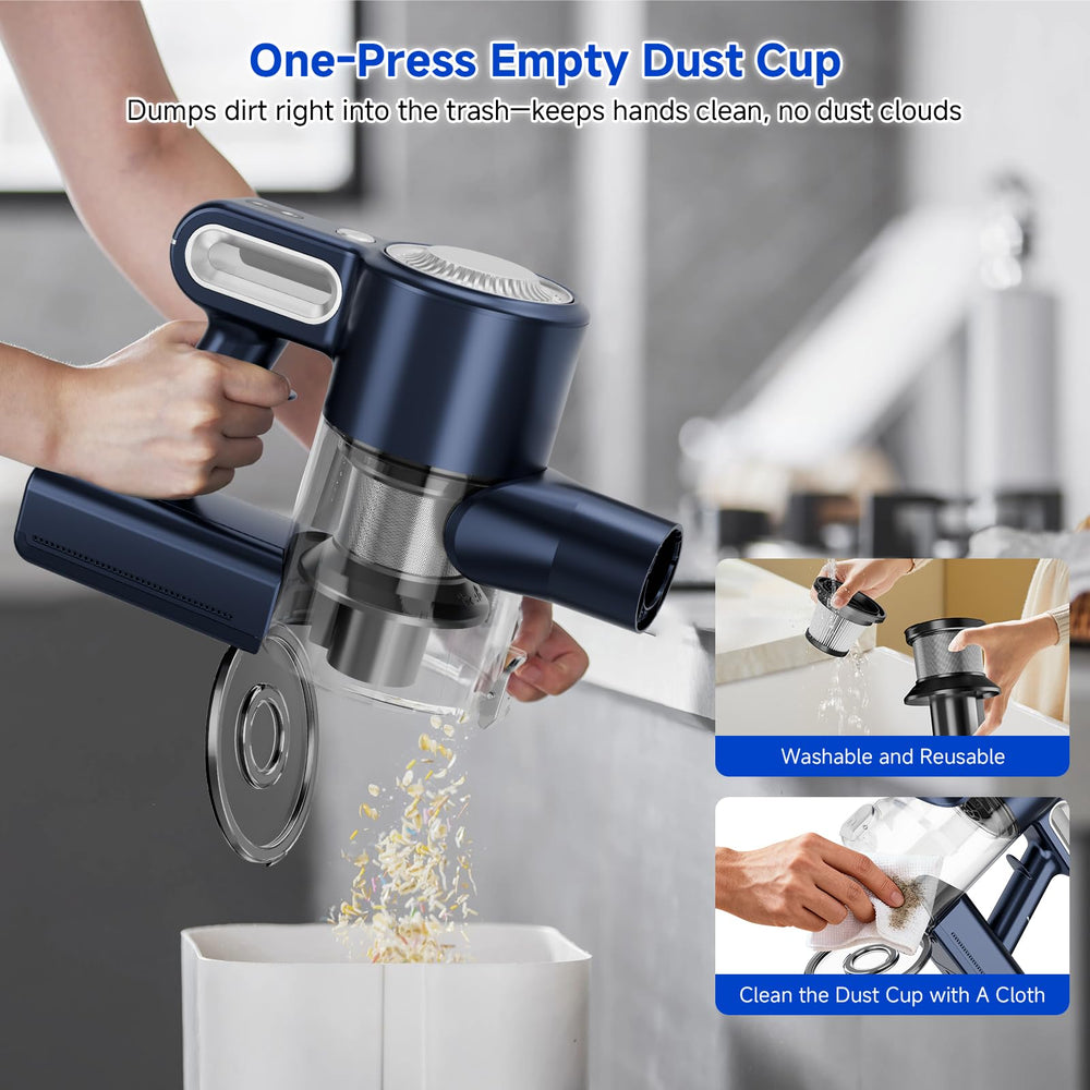 Clinkal 2-in-1 dusting brush and extension rod reach high and low areas.