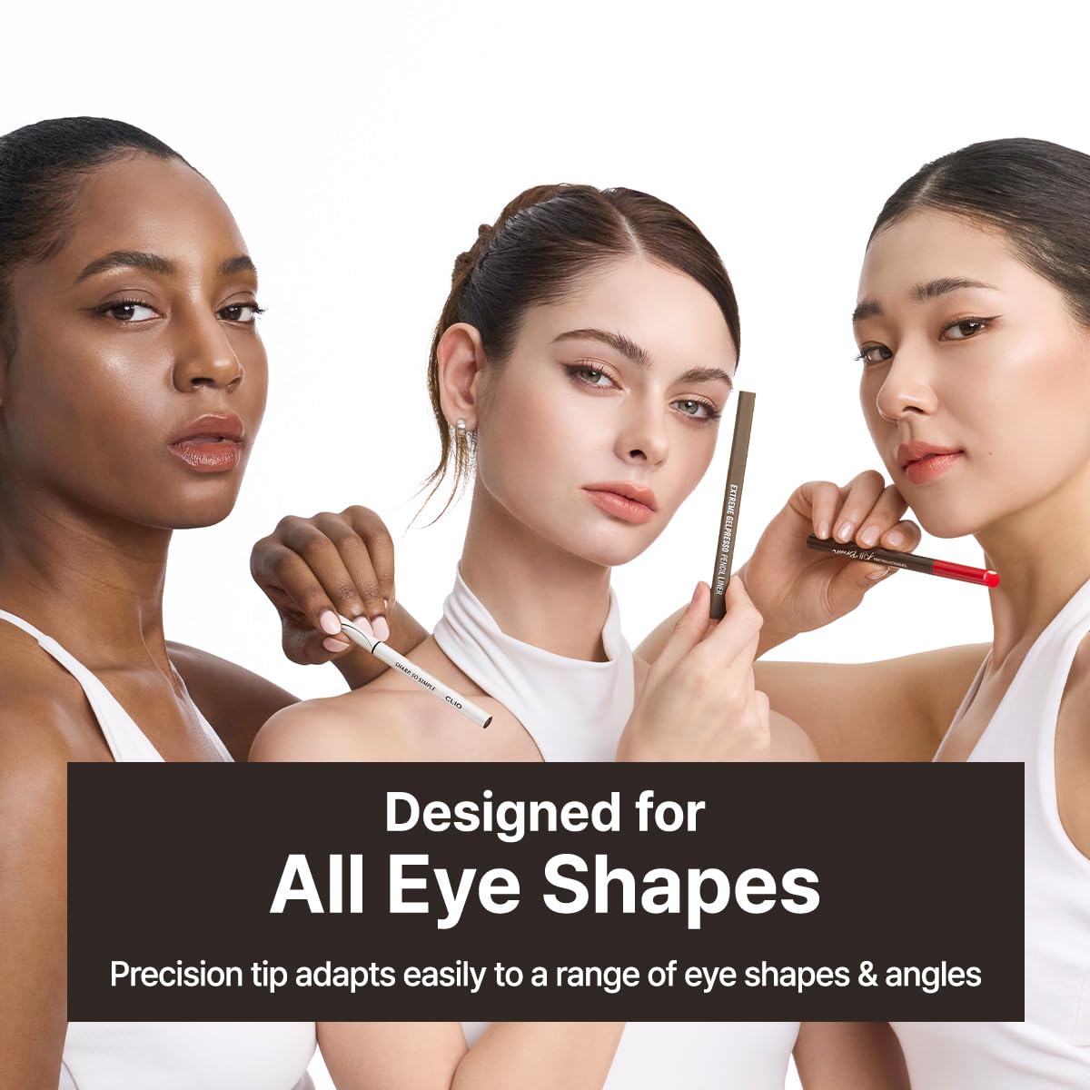 CLIO Extreme Gelpresso pencil long wear performance helps defined lashes all day.