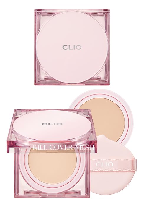 24-hour wear CLIO Kill Cover Mesh Glow Cushion demonstrating breathable makeup