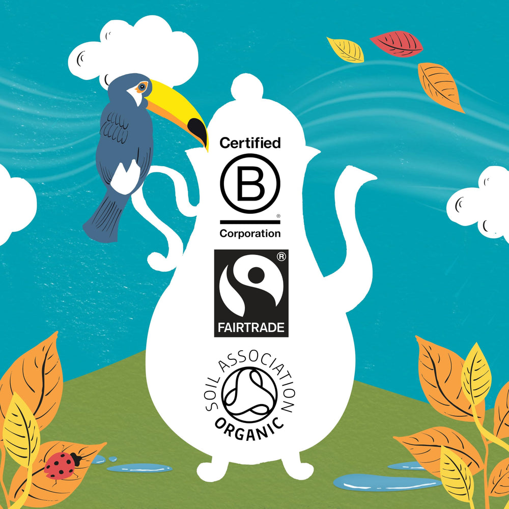 Clipper Coffee natural ingredients badge reflecting organic and fair practices