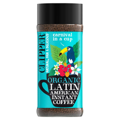 Clipper Coffee organic Latin American instant in a jar, smooth morning flavor