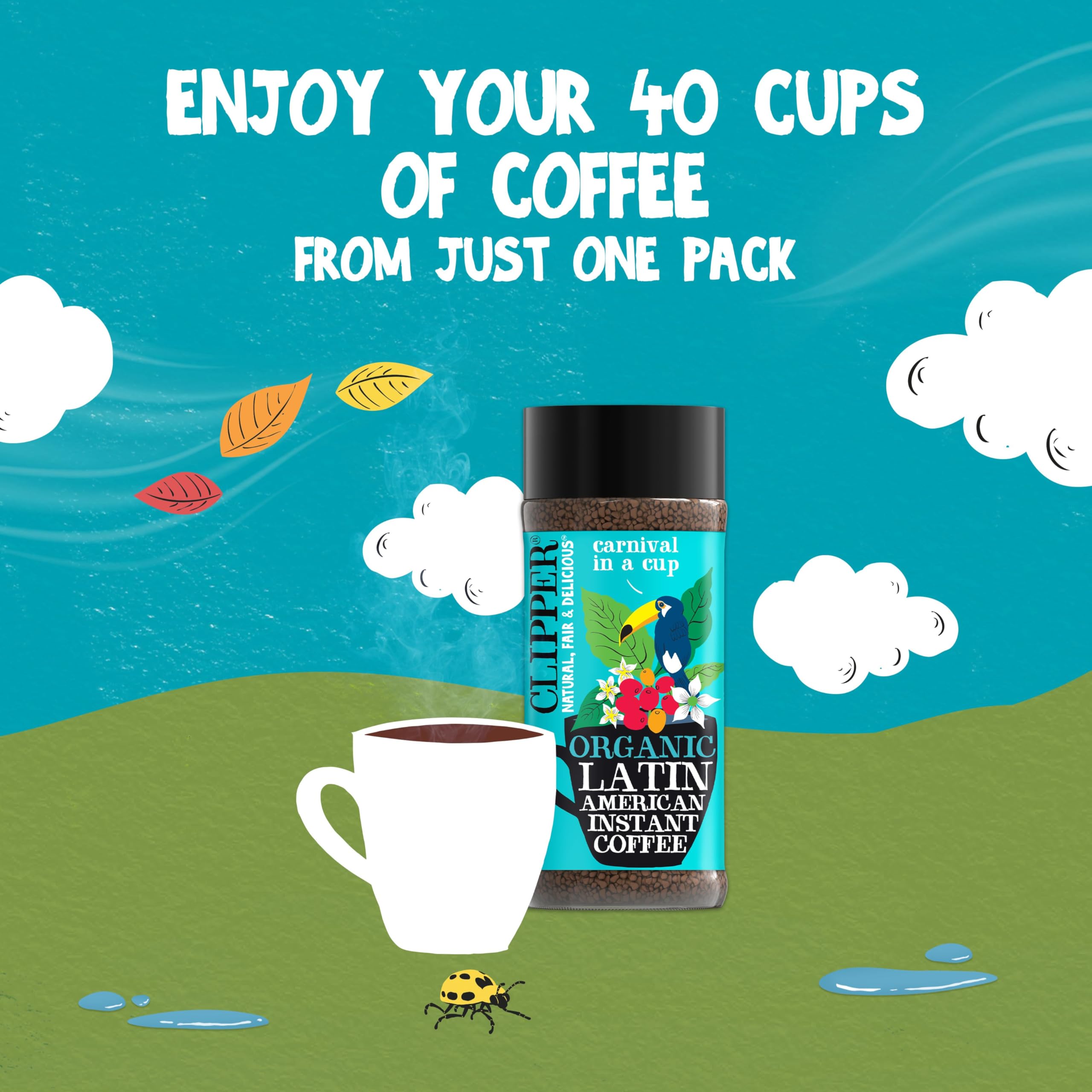 Clipper Coffee recyclable jar for sustainable storage