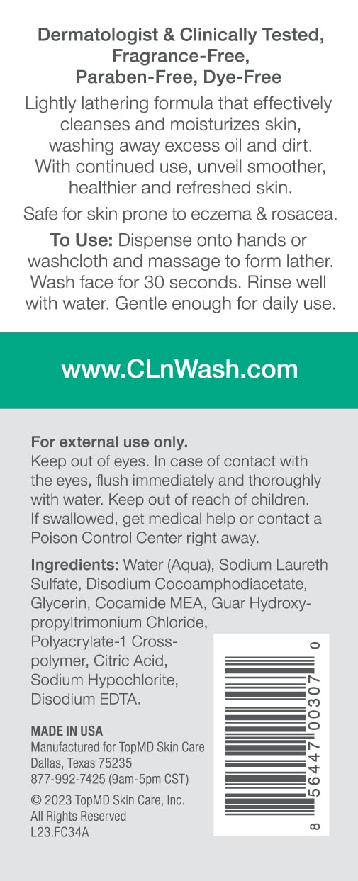 CLn gel formula closeup highlighting soothing hydration for dry or irritated skin