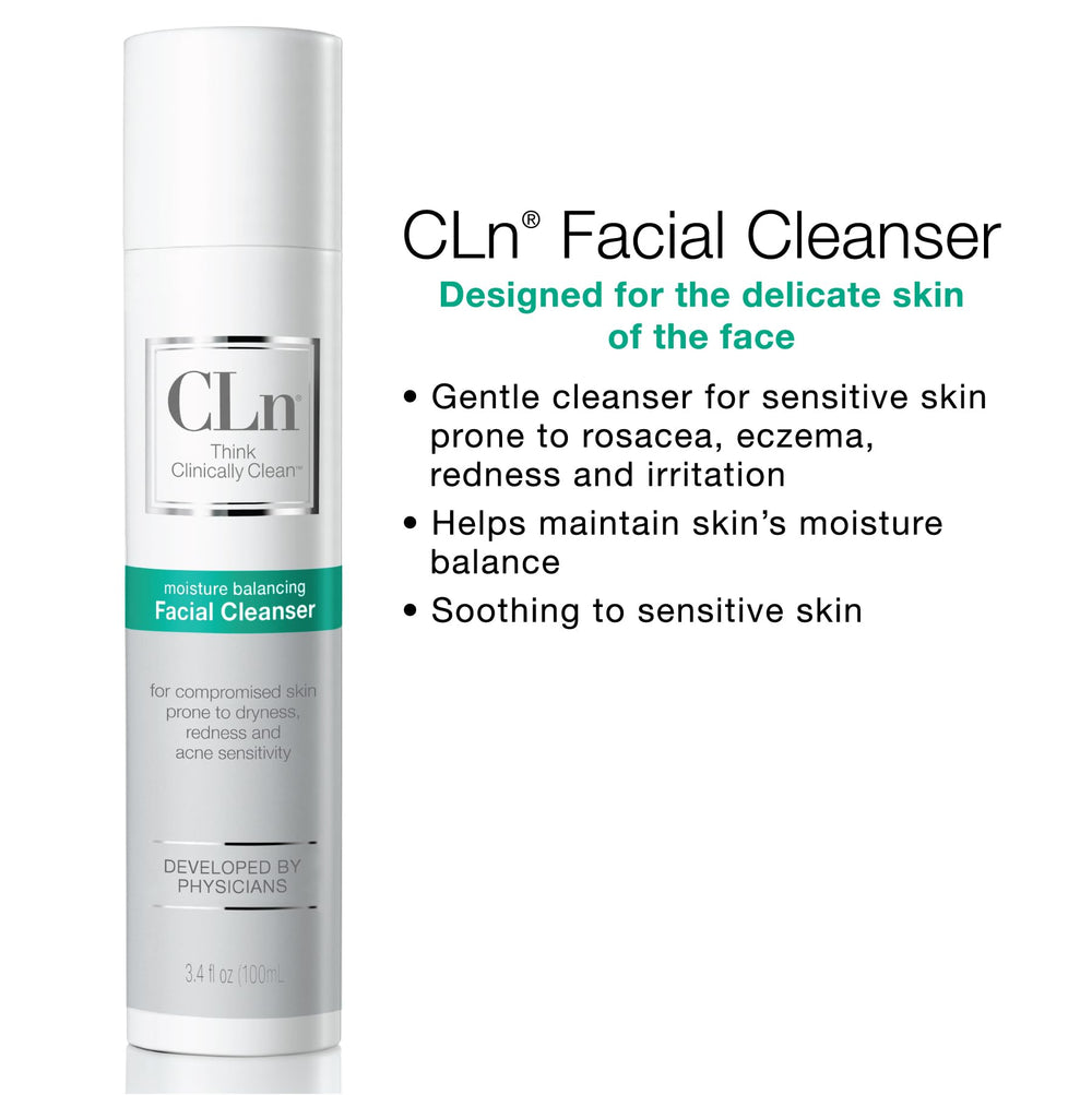 CLn moisturizing formula swatch illustrating gentle hydration during use