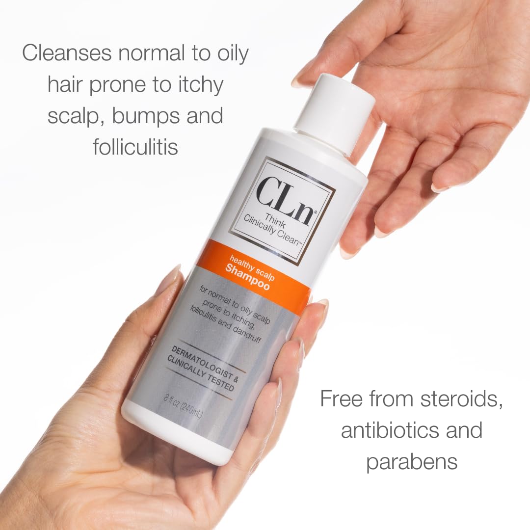 CLn Shampoo daily-use setup promotes convenient weekly regimens