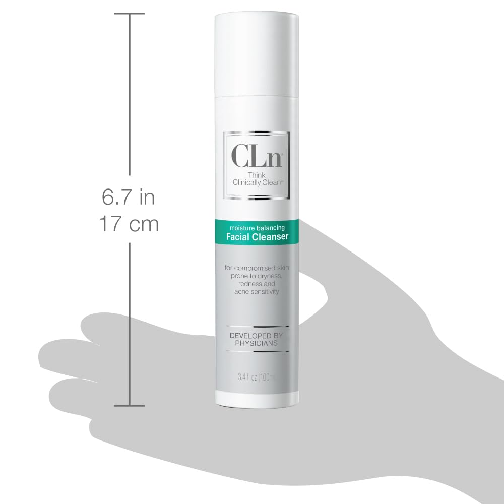 CLn after-use closeup shows refreshed, calm skin texture