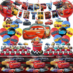 Cloira Cars banner for birthday party decor enhances celebration themes.