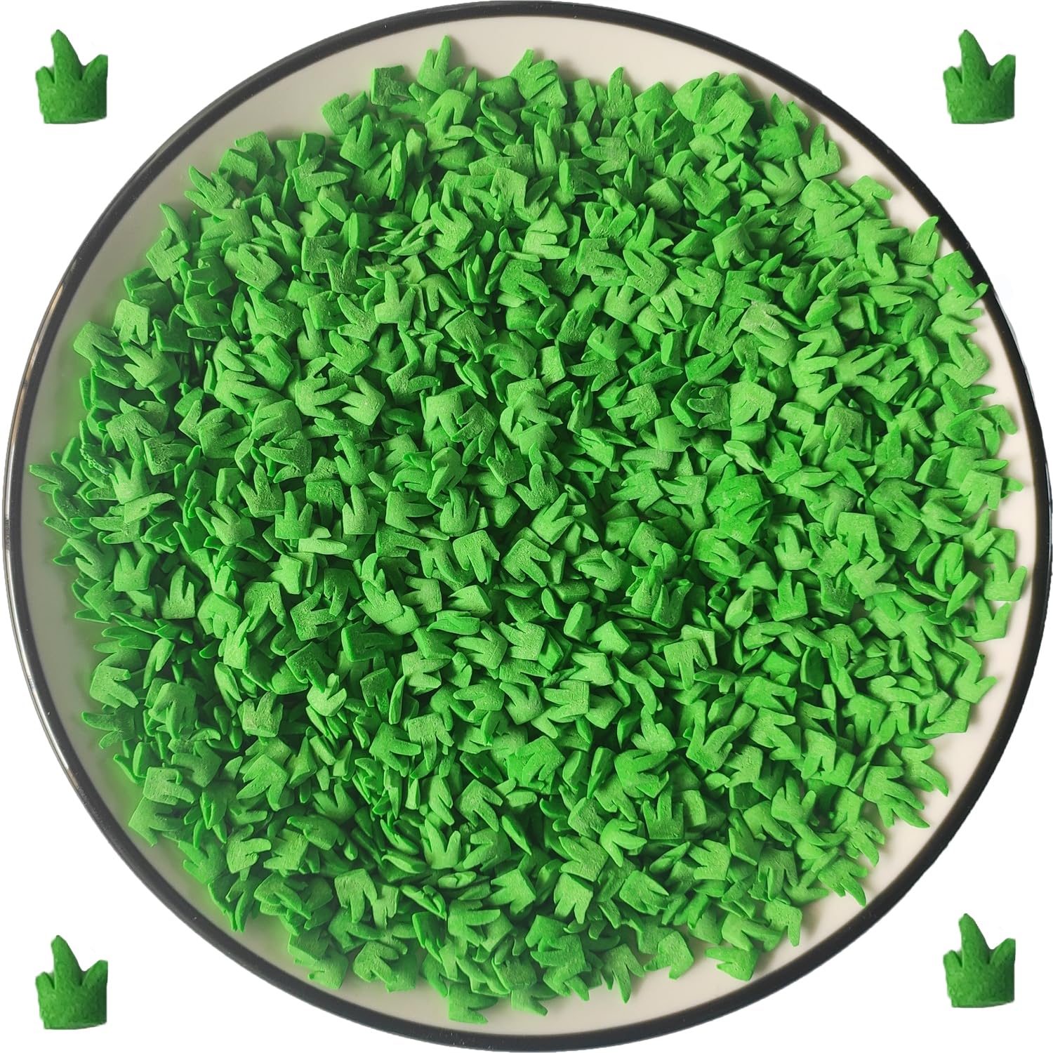 Clonynix edible green grass sprinkles suit Easter and St. Patrick's Day treats