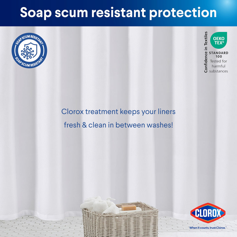 Clorox 2-in-1 curtain offers easy-care fabric