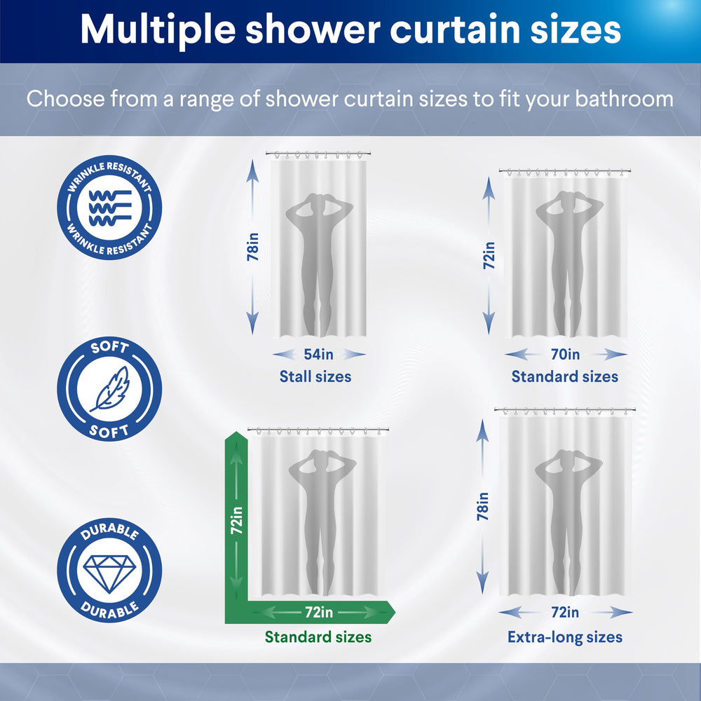 Clorox 2-in-1 curtain is washable for easy care and freshness