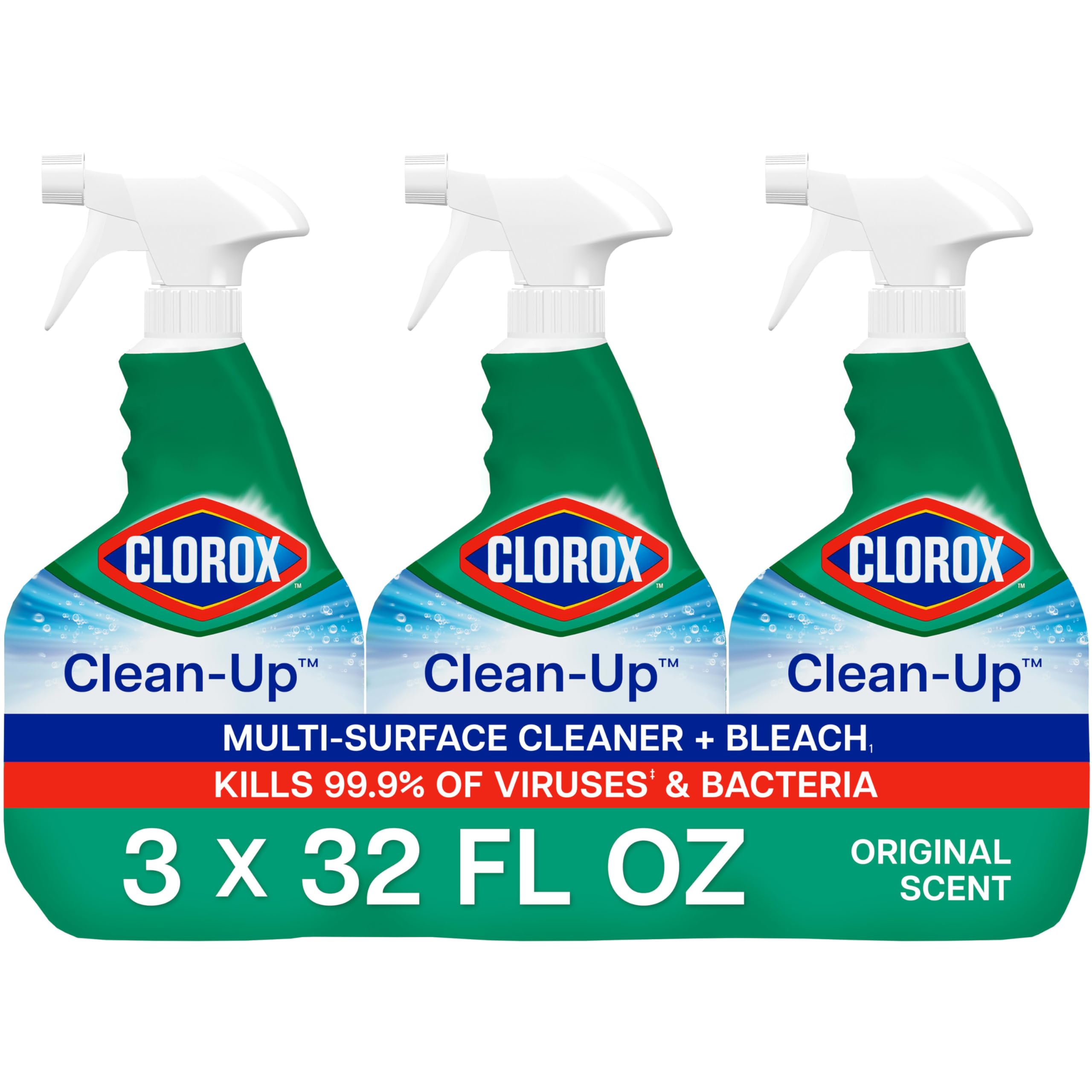 Clorox Clean-Up bottle-front for quick, versatile cleaning on many surfaces.
