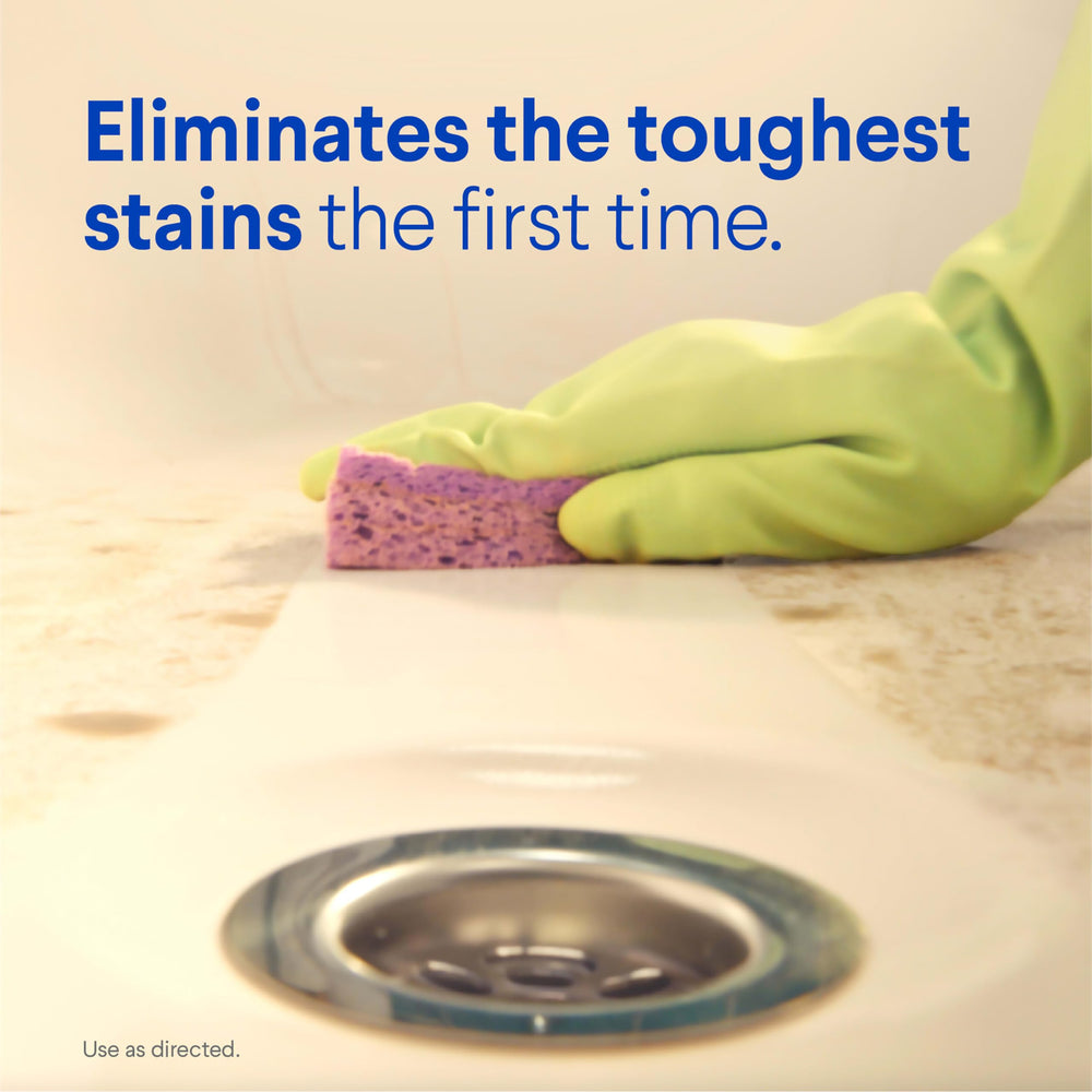 Clorox Clean-Up glazed-porcelain-cleaner brightening sinks and ceramic tiles.