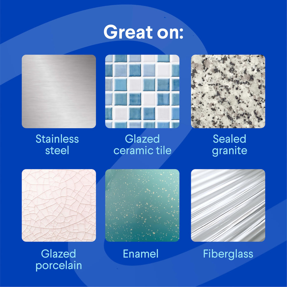 Clorox Clean-Up kitchen-dirt-remover tackling grease and food stains.