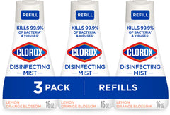 Clorox Disinfecting Mist bottle with Lemon Orange Blossom for quick surface disinfection