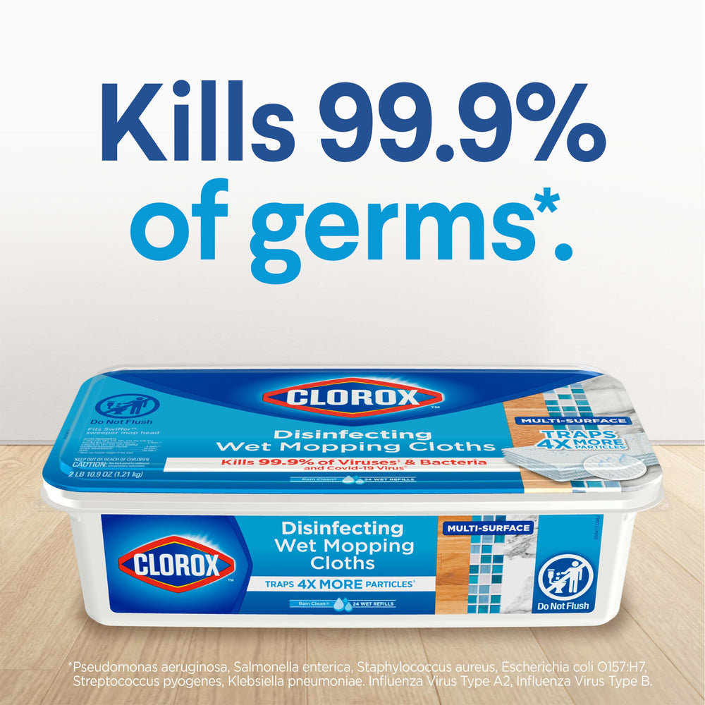 Bleach free Clorox mop pad designed for multi surface floors