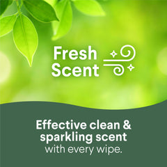 Clorox Disinfecting Wipes Crisp Lemon closeup highlights fresh kitchen clean.