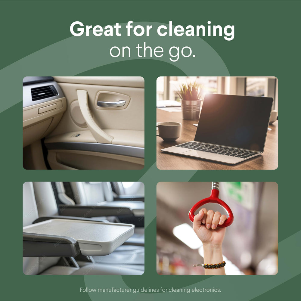 Clorox Disinfecting Wipes cleaning sealed granite counters effectively.