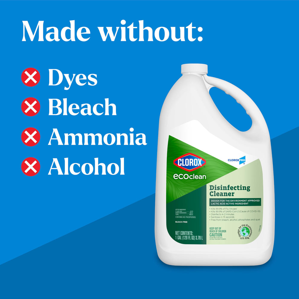Clorox EcoClean refill used on a hard surface for cleaning.