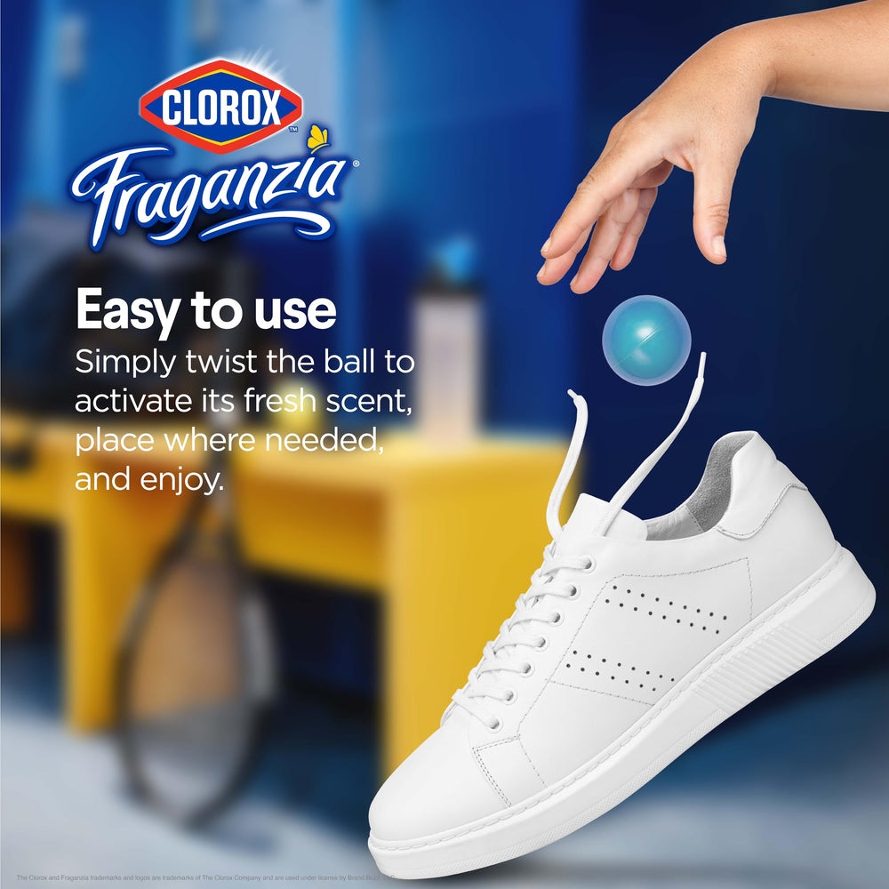 Clorox Fraganzia balls in a drawer offer lasting freshness.