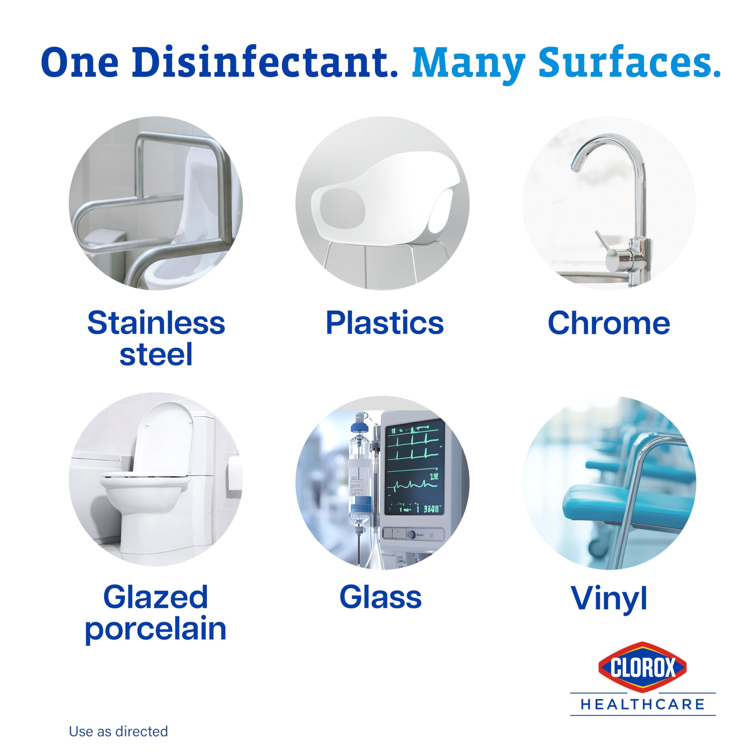 Clorox Healthcare Bleach Germicidal Cleaner refill used in hospitals to support cleaning routines.