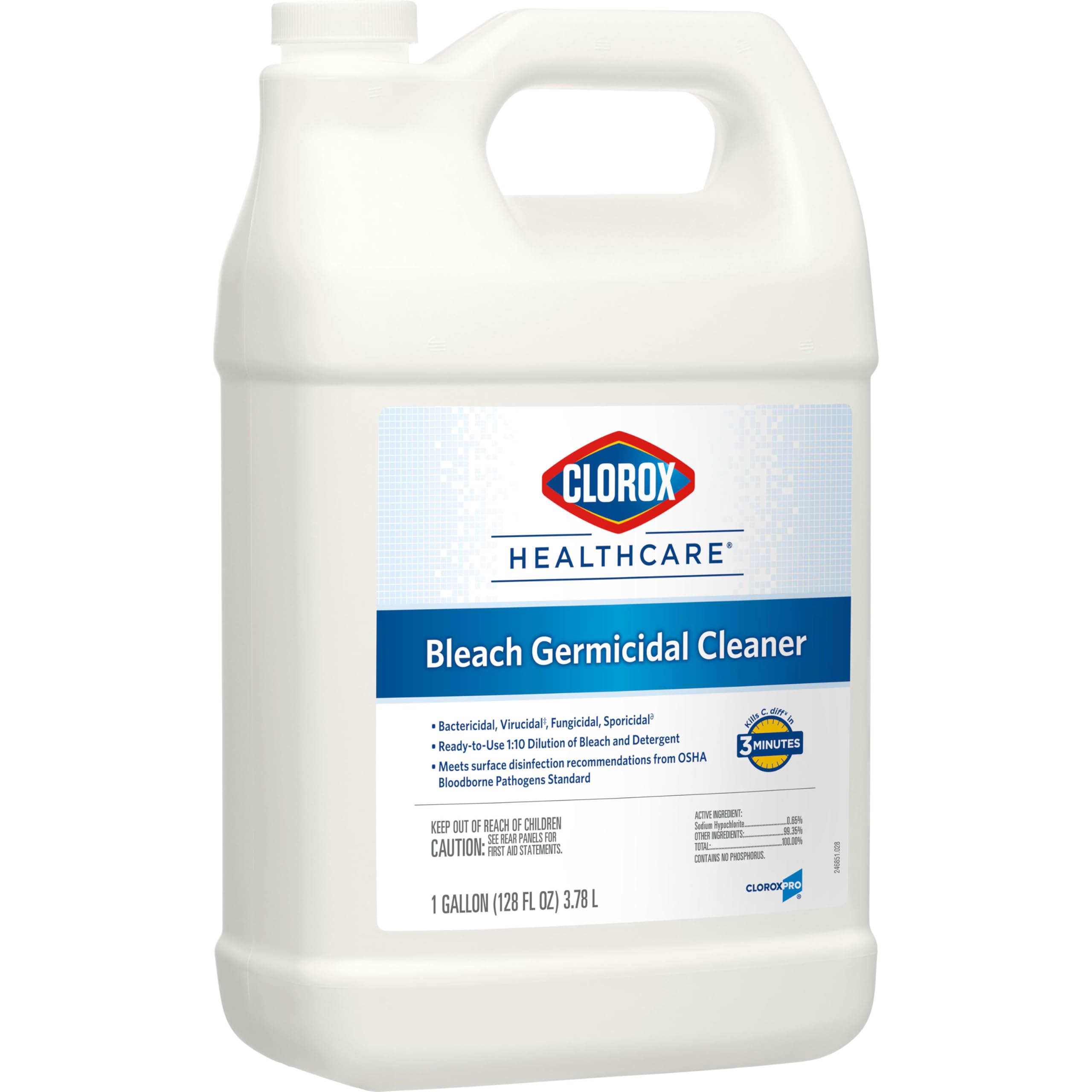 Note on precleaning for C. diff and Candida auris before disinfection with the refill.