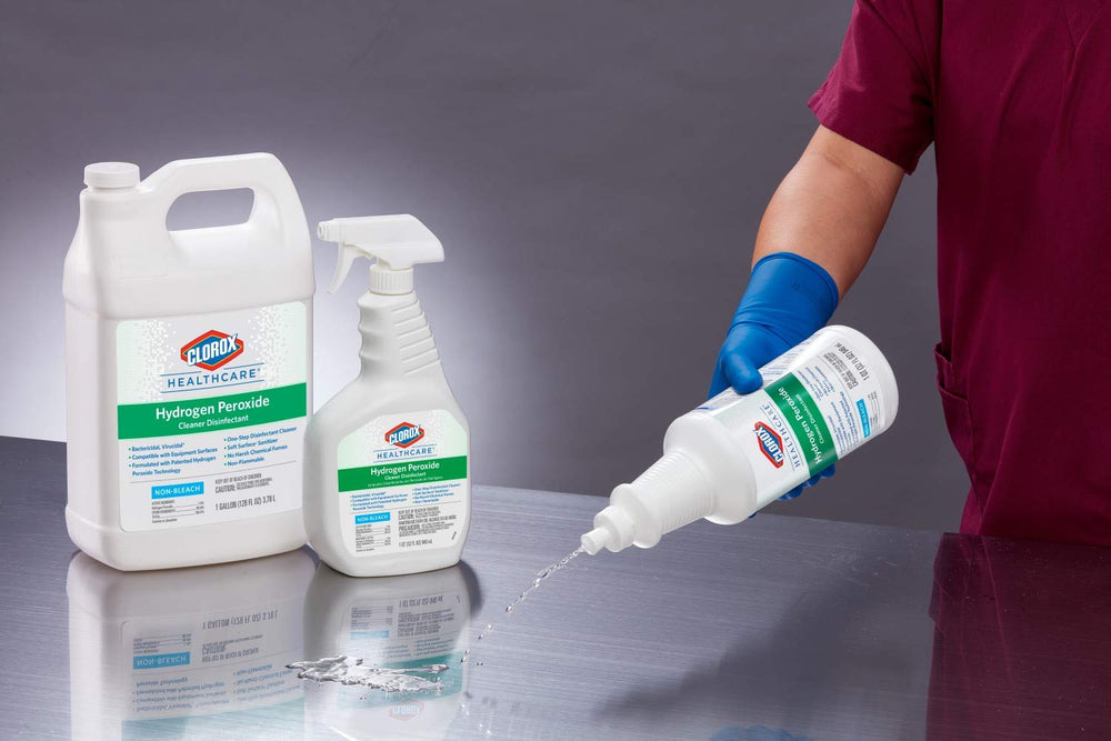Hard surface application demonstrates fast disinfection on nonporous materials.