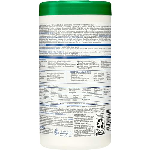 Clorox Healthcare Hydrogen Peroxide Wipes packaging-variation shows versatility