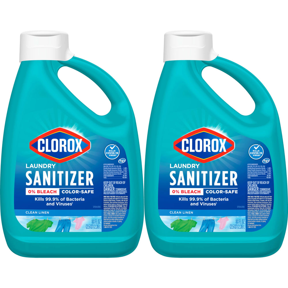 Clorox Laundry Sanitizer Clean Linen scent evokes fresh laundry after washing