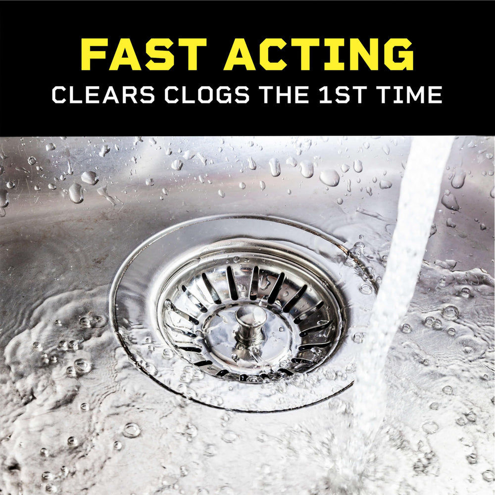 Clorox Liquid-Plumr Pro-Strength works in bathroom and kitchen drains