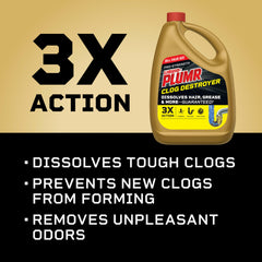 Clorox Liquid-Plumr Pro-Strength safe for pipes and disposals
