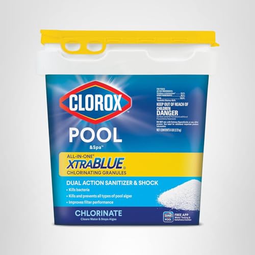 CLOROX Pool&Spa 6-pound container provides long-lasting sanitizer for regular care