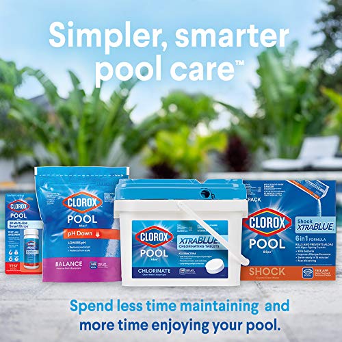 Clorox Pool&Spa crystal-clear water after effective flocculation and cleaning.