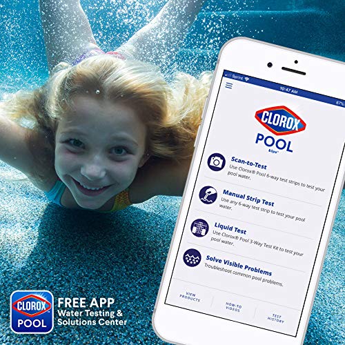 Clorox Pool&Spa settles large particles to the floor for quick cleanup.