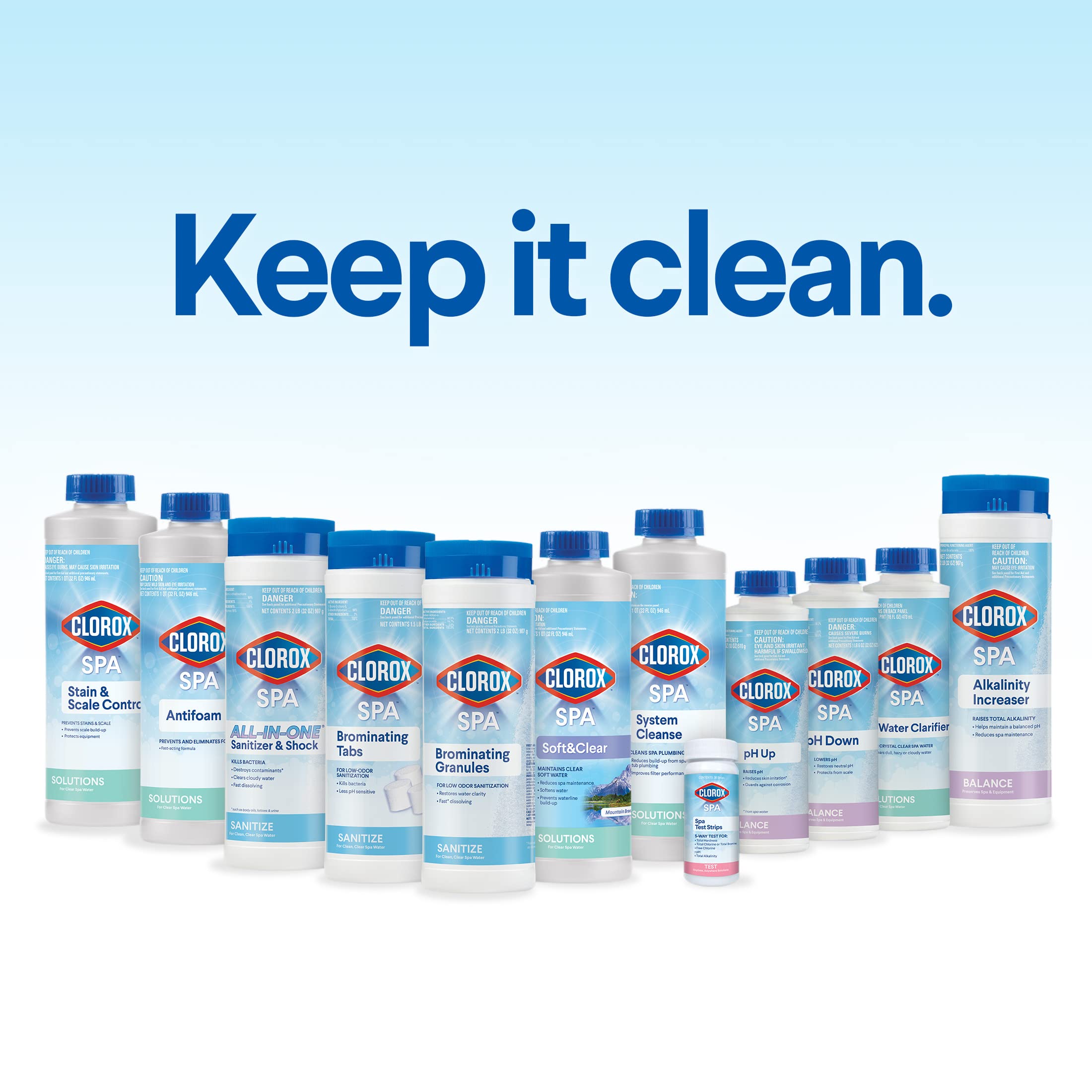 Swimmer enjoys comfortable eyes and skin after pH balancing with CLOROX.