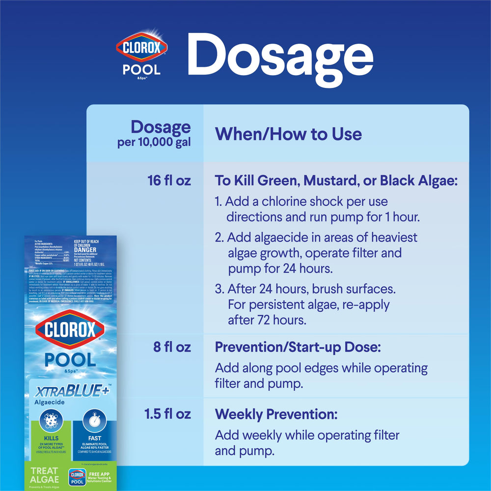 Compatible with salt pools for versatile algae control.