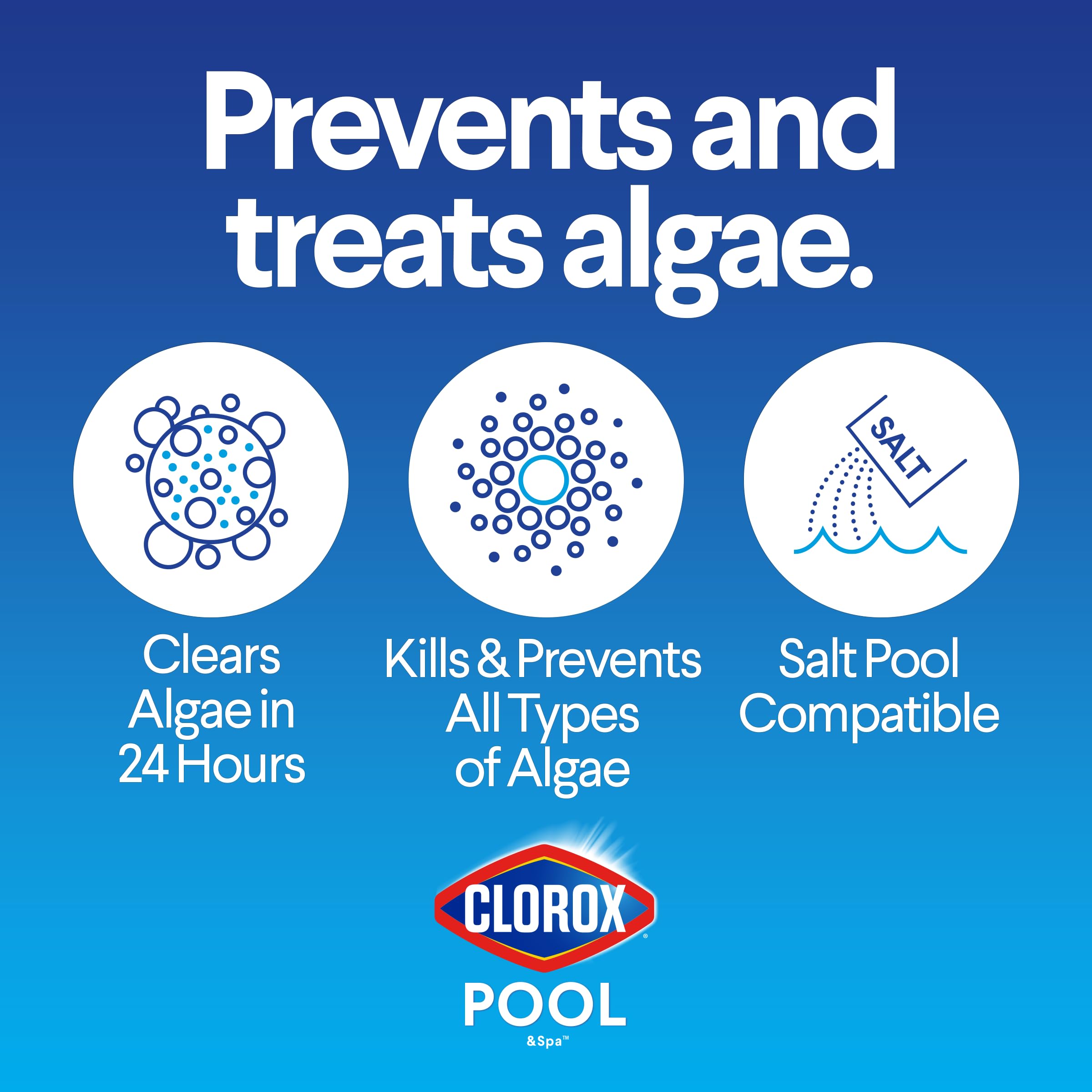 Promotes clear, inviting pool water after treatment.